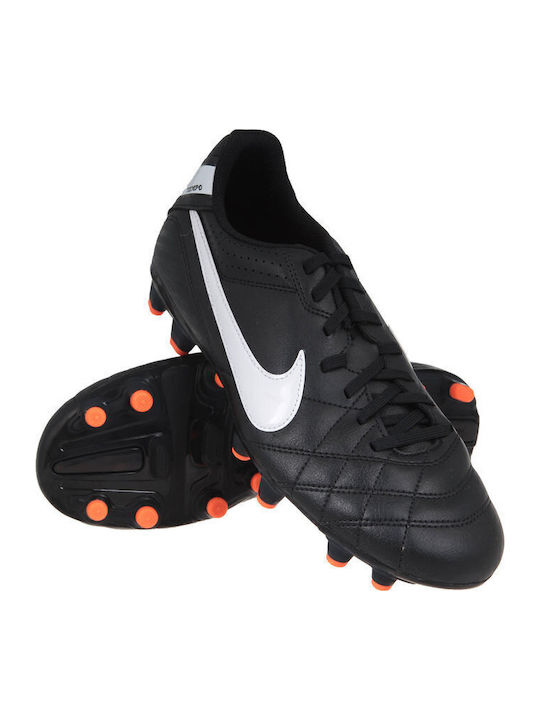 Nike Tiempo Natural IV Football Shoes with Cleats Black