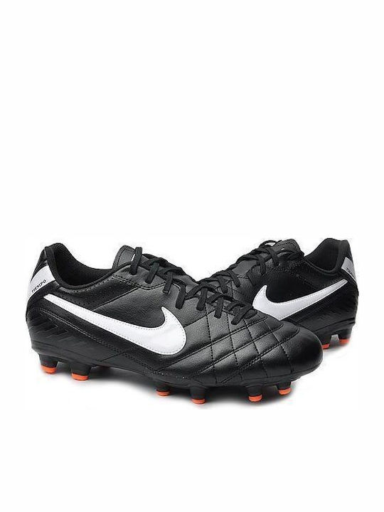 Nike Tiempo Natural IV Football Shoes with Cleats Black
