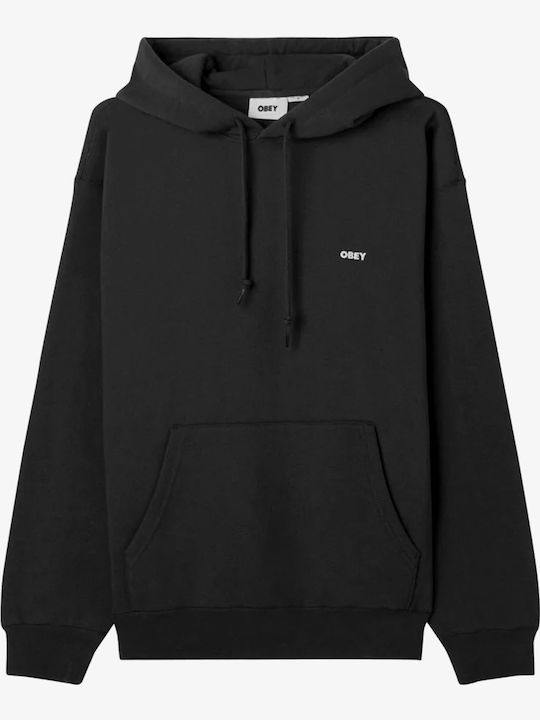 Established Works Bold Sweatshirt With Hood Black