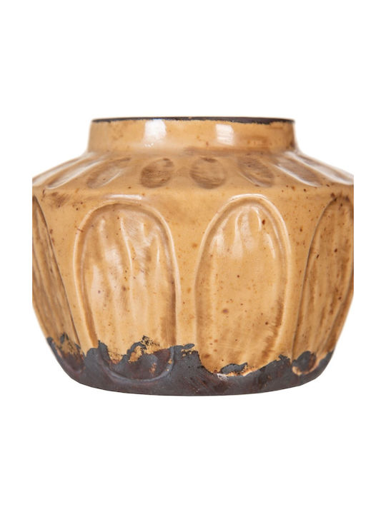 BigBuy Decorative Vase Brown 11.5x8.5x11.5cm