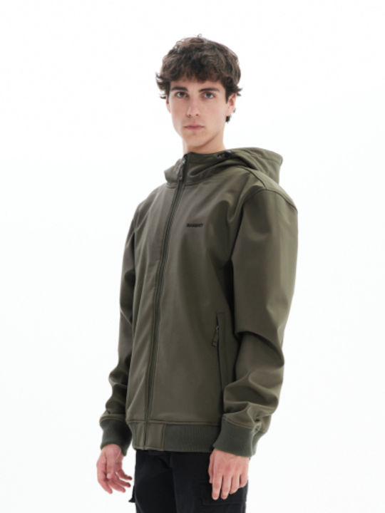 Jacke Bomber Wasserdicht Olive