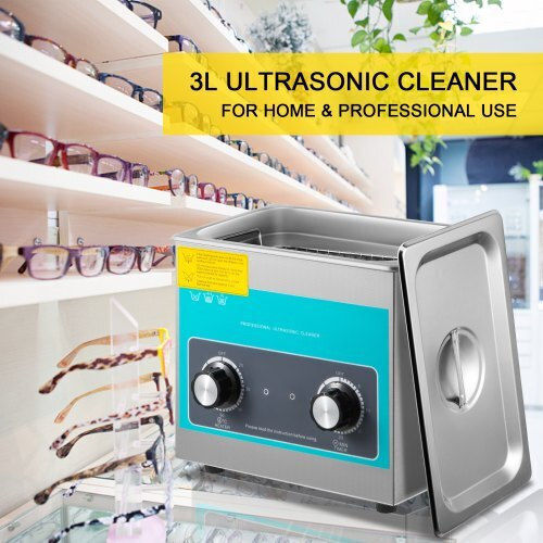 Vevor Ultrasonic Cleaner 3L Inox with Mechanical Timer