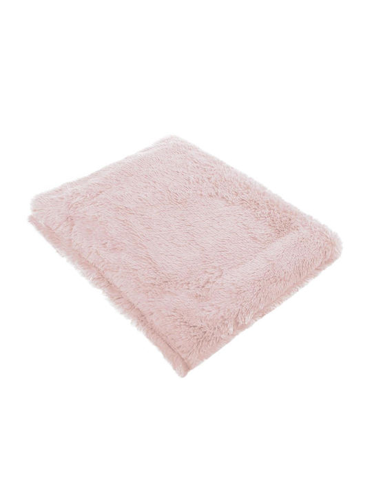 Decke Pelzige Einzel 160x200cm Pink