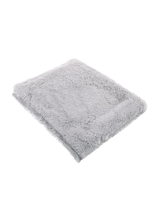 Κουβέρτα Γούνινη Διπλή 200x240εκ. Light Gray