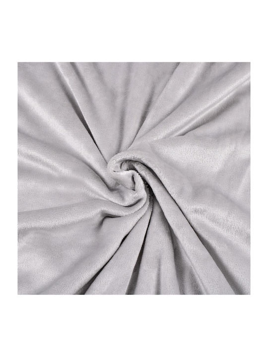 Pătură Blănoasă Dublă 200x220cm Gri Deschis