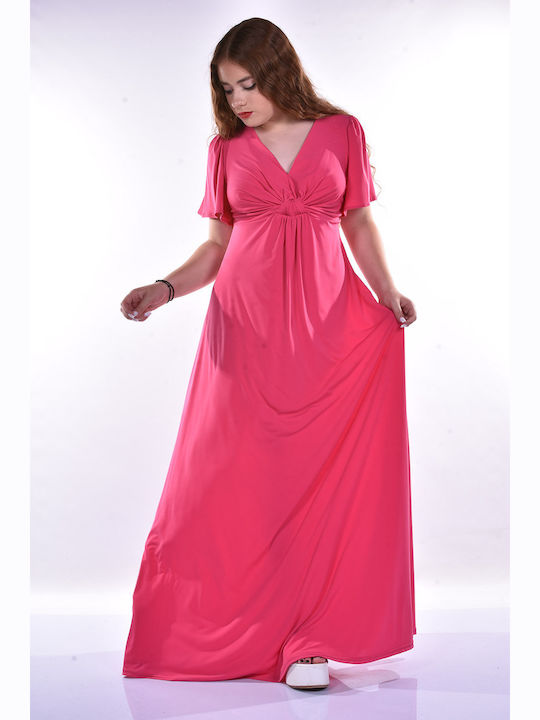 Summer Maxi Dress Fuchsia