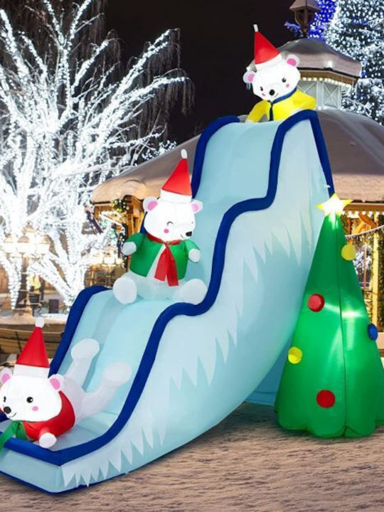 Costway Aufblasbare Rutschen-Weihnachtsdekoration mit LED-Lichtern Costway Cm24101de