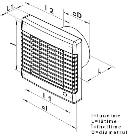 Ventilator Diameter 100mm Automatic Blinds Bearing