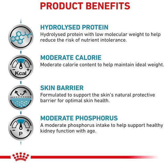 Royal Canin Hypoallergenic Moderate Calorie 14kg Dry Food Gluten-Free for Adult Dogs with Rice and Liver