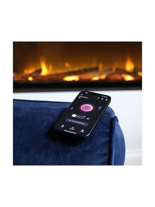 Dimplex Ignite Wall Mounted Electric Fireplace 1800W 156x42cm Black