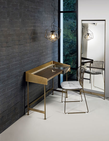 Casa Vogue Boden- oder Standspiegel mit Goldmetallischem Rahmen 190x62cm