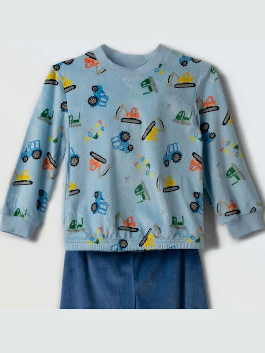 Hashtag Kids' Pajamas Winter Sky Blue