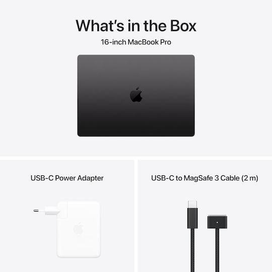 Apple MacBook Pro 16" (2024) 16.2" Retina Display 120Hz (M4 Pro-14-Core/48GB/512GB SSD/20-Core GPU) with 140W Charger Space Black (GR Keyboard)