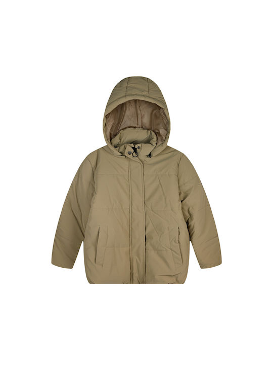 Energiers Kids Quilted Jacket with Hood BEZ