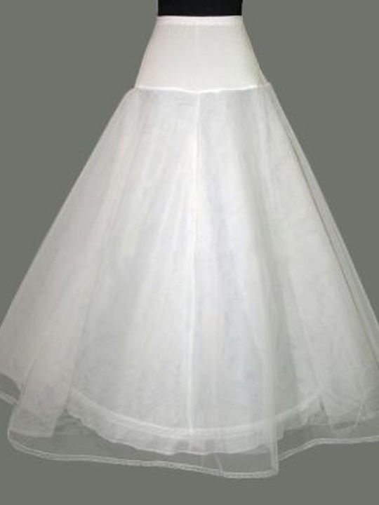 White Petticoat A-line Dress 1 Hoop Jila