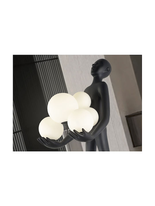 Carga Floor Lamp H82xW28cm. with Socket for Bulb G9 Black