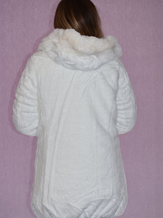 Frauen Pelz WHITE