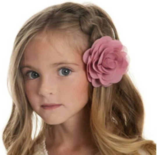 Bridal Clip Rose Shape Purple 8.50cm