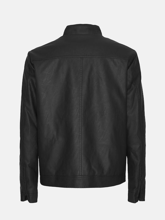 Hamaki-Ho Biker Leather Jacket Black