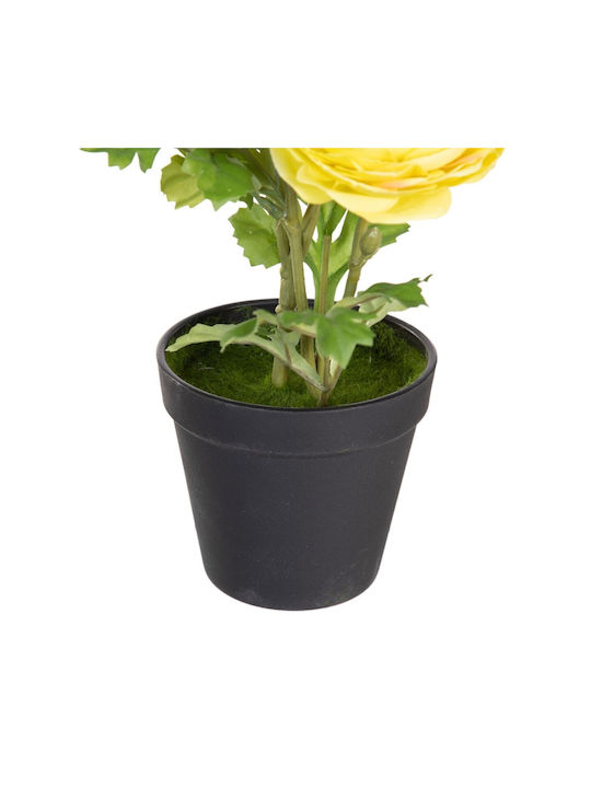 BigBuy Artificial Plant in Small Pot Black 36cm