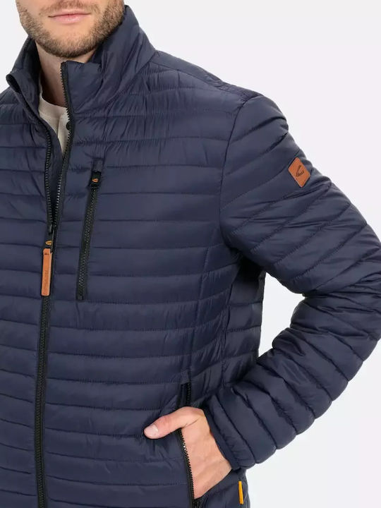 Μπουφάν Puffer Αδιάβροχο και Αντιανεμικό Μπλε
