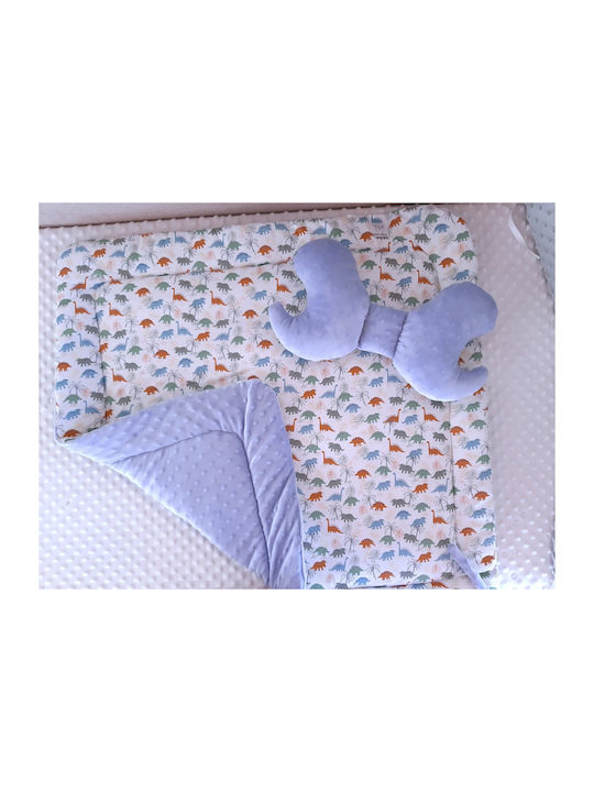 BabyValia Blanket Nursery Swaddling Blankets Light Blue Light Blue 75x75cm