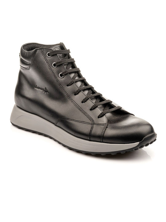 Boxer Leather Black Men's Boots