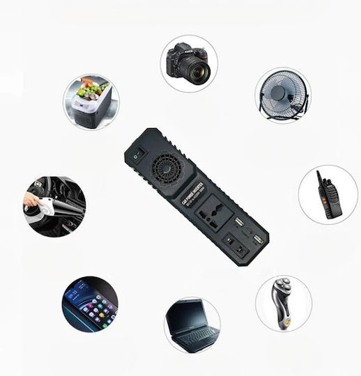 Car Inverter 200W to Converter 12V DC in 220V AC