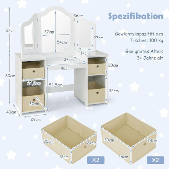 Costway Children's Beauty Vanity