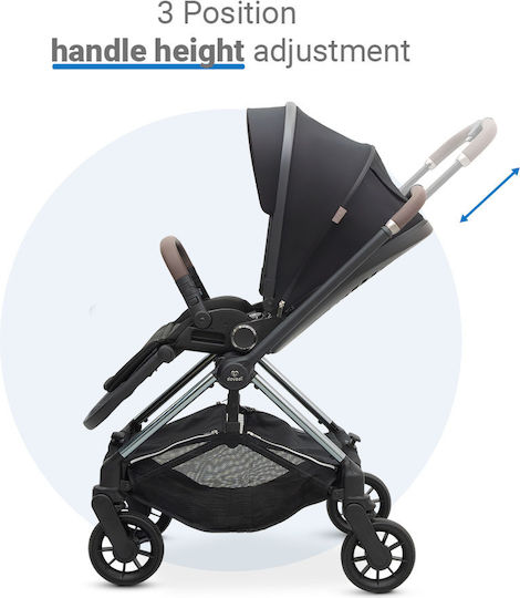 Dovadi Mio Adjustable Baby Stroller Suitable for Newborn Midnight Black
