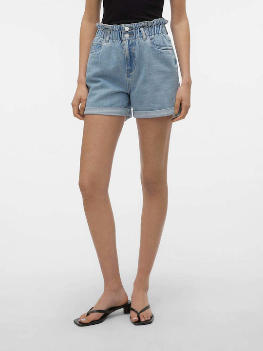 Vero Moda Damen-Shorts - Bermudas Hellblau