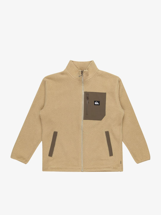 Clean Coast Cardigan Fleece pentru Bărbați Beige