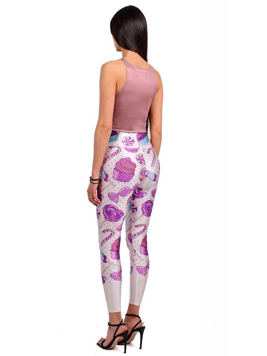 Obvious Clothing Women's Legging High Waisted Candy