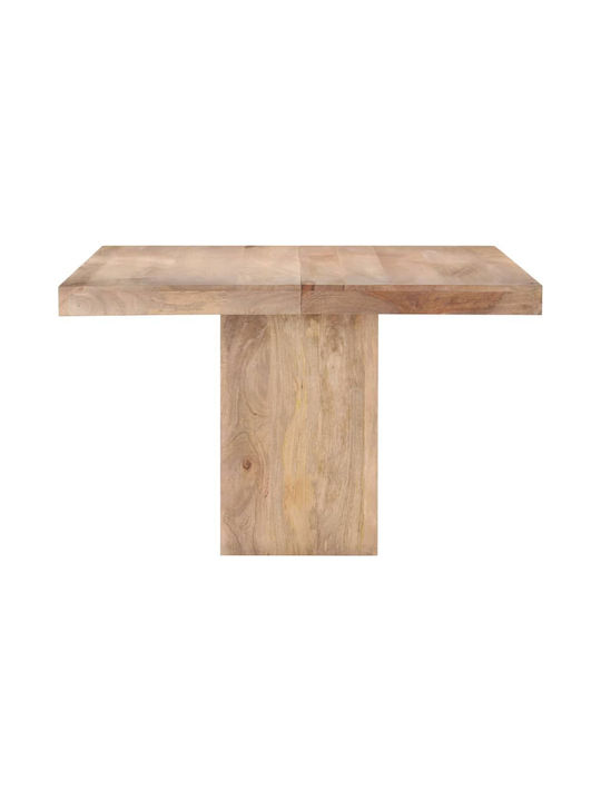 Platz Tisch Speisesaal aus Massivholz Coffee 120x120x77cm