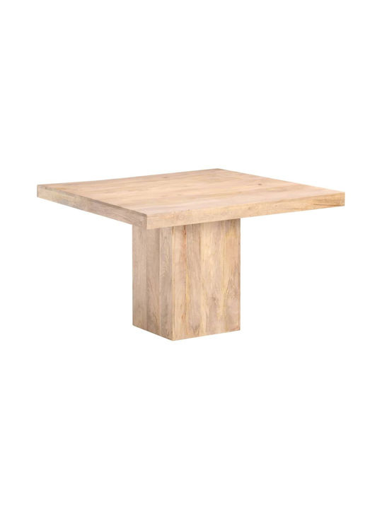 Platz Tisch Speisesaal aus Massivholz Coffee 120x120x77cm