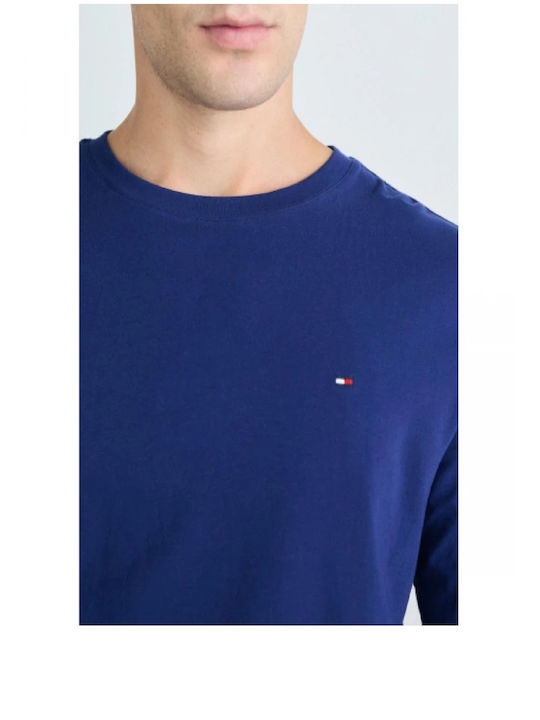 Tommy Hilfiger Men's Winter Checked Pajamas Set Blue Ink, Heritage Deck, Midi Blue