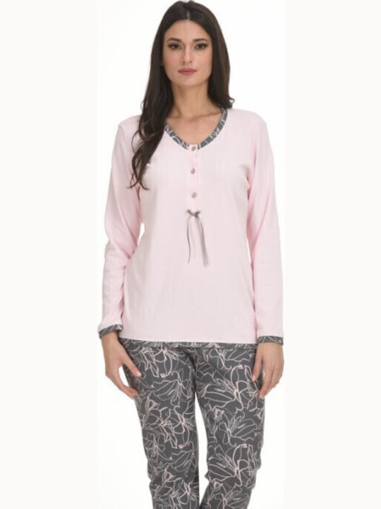 Primavera Winter Women's Pyjama Set Pink