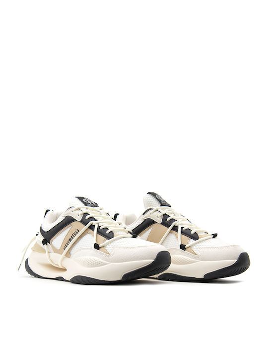 Chunky Sneakers Ecru- Black- Beige