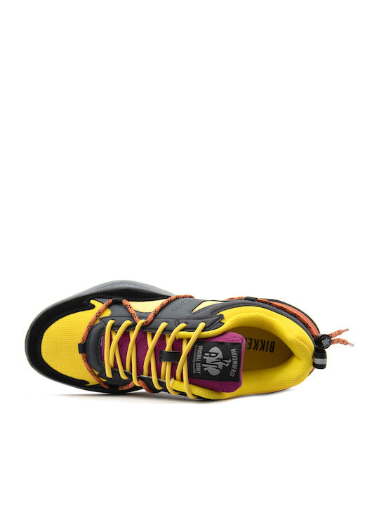 Chunky Sneakers Yellow-Black-Purple