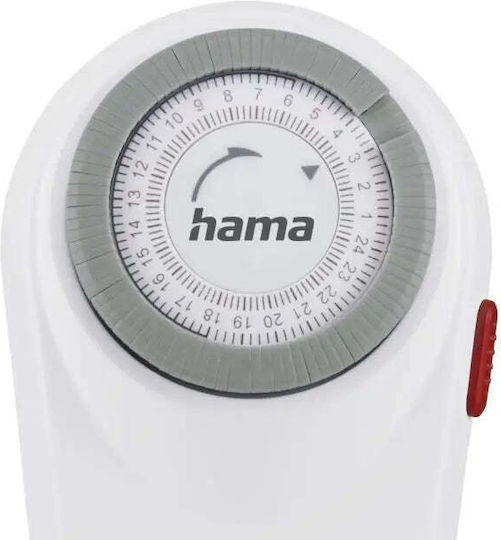 Механичен вътрешен таймер Hama Curved 15-минутни интервали Бял