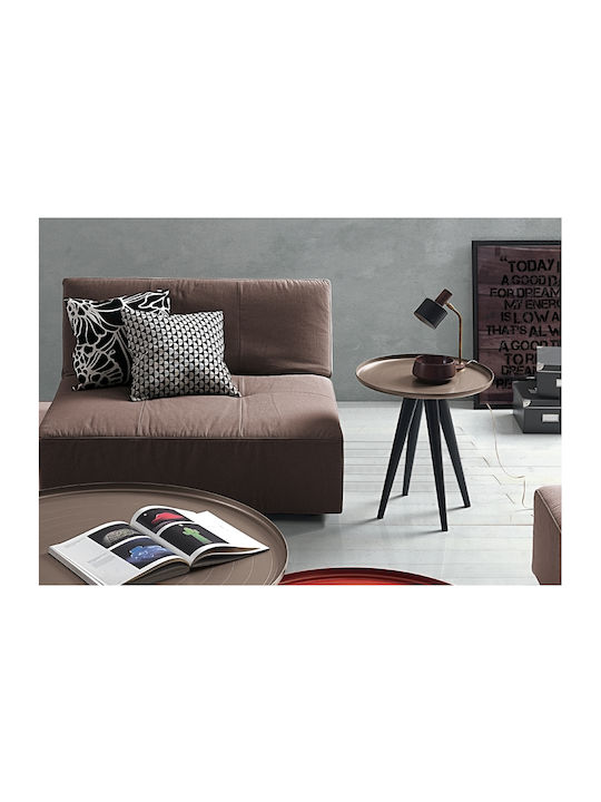 Round Side Table Outline Aluminum Aluminum M45xW45xH50cm