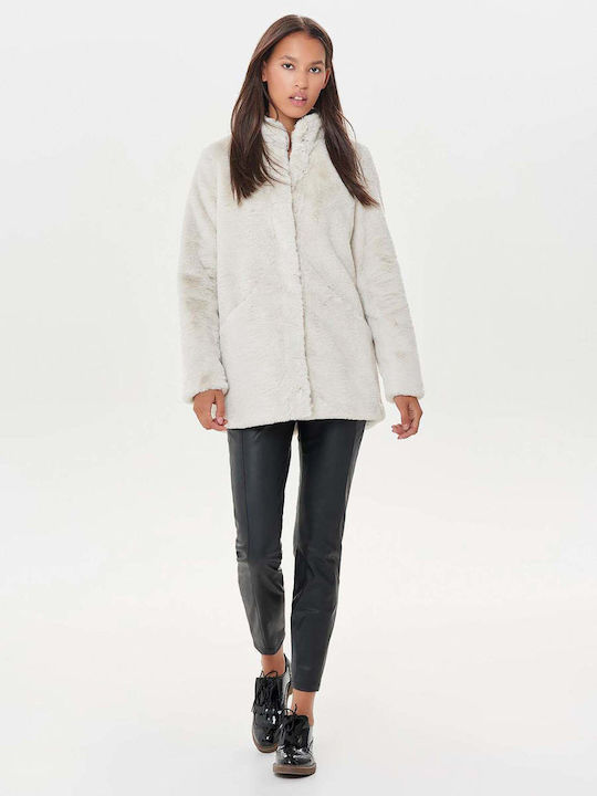 Women's Short Fur Ecru