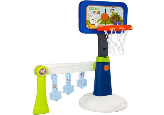 Lean Toys Indoor & Outdoor Basketball Hoop with Stand & Ball