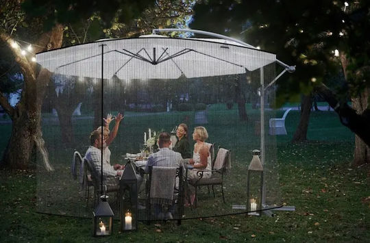 Cort pentru camping Negru Diametru 300cm.