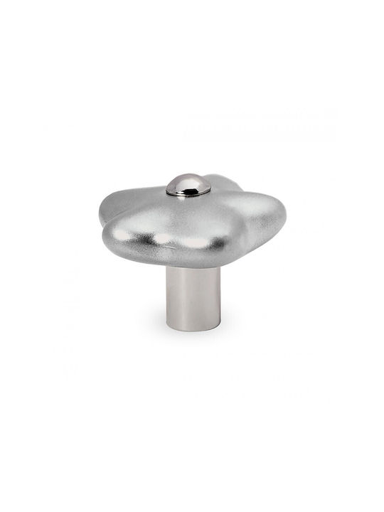 Conset Metallic Furniture Knob C554 Χρώμιο Σατινέ 35mm