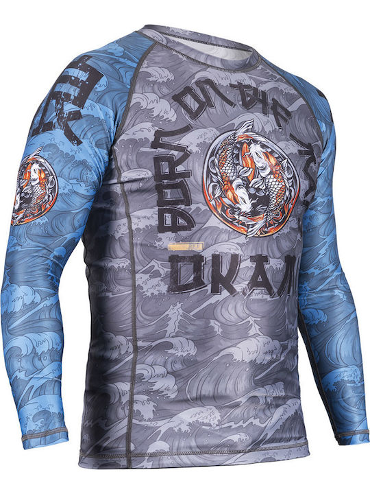 Okami Ανδρική Κοντομάνικη Μπλούζα ORS115_2 για Jiu-Jitsu / MMA / Kickboxing Μαύρη