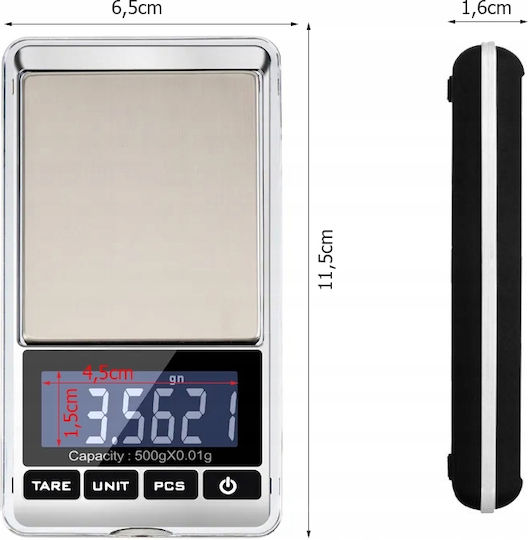 Electronic Balanță Comercială de Precizie cu Capacitate de Cântărire 0.5kg