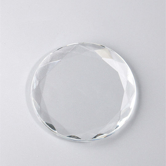 Lash Glue Stand Crystal Round Glass Glue Palette
