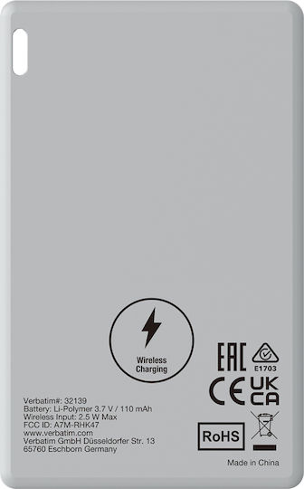Verbatim My Finder Card Apple Find My Γκρι Επαναφορτιζόμενο