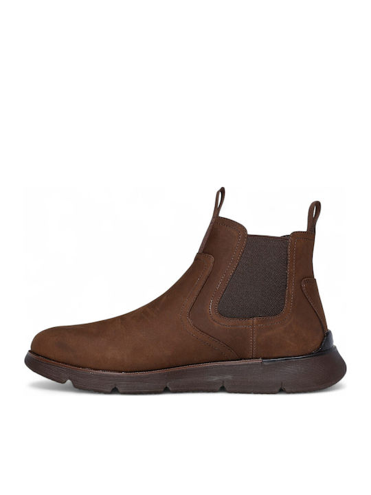 Augustino Paulo Leather Brown Men's Boots